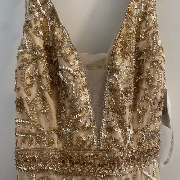 white beaded sequin dress Siren Beaded Sequin Mini Dress